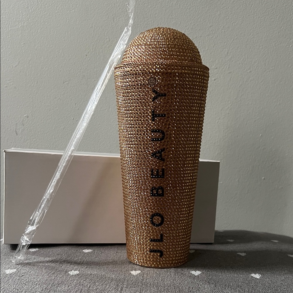 JLO Beauty Gold Tumbler